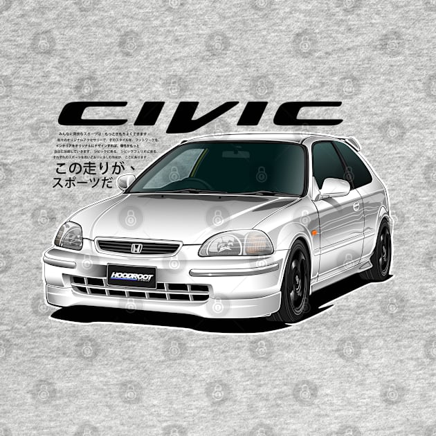 CIVIC 6th gen HATCHBACK EK EK4 EK9 JDM by hoodroot